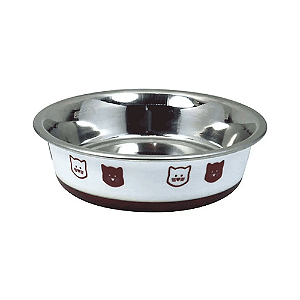 Comedouro Gatos Inox Fusion Branco Jambo 225 ml