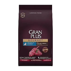 Ração GranPlus Gourmet Gatos Adultos Castrados Ovelha e Arroz 3kg