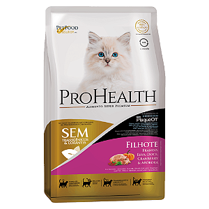 Ração ProHealth Gatos Filhotes Frango, Erva-Doce, Cranberry e Abóbora 1 kg