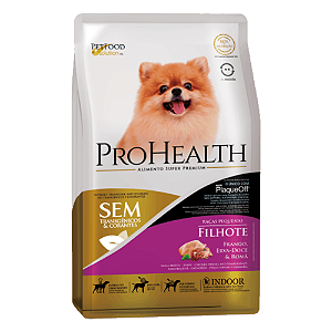 Ração ProHealth Cães Filhotes Raças Pequenas Frango, Erva-Doce e Romã 1 kg