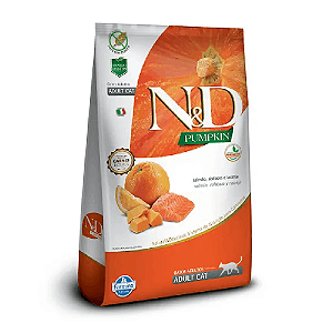 Ração N&D Pumpkin Gatos Adultos Salmão e Laranja 400 g