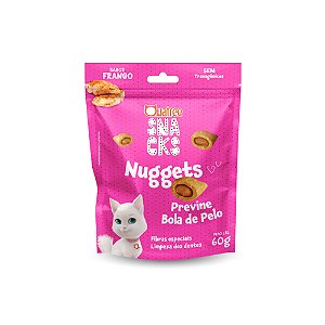 Snack Quatree para Gatos Adultos Sabor Frango Bola de Pelo 60g