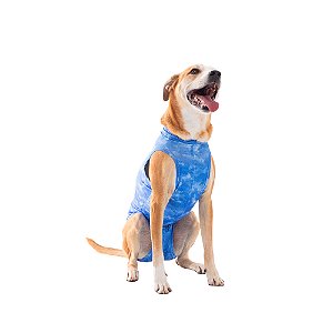 Roupa Pós Cirúrgica Pet Med Castração Dry Light Supreme Azul para Cães