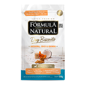 Biscoitos Fórmula Natural Dog Biscuits Abóbora Cães Adultos Pequeno Porte 250 g