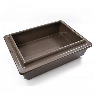 Bandeja Higiênica com Borda - Marrom