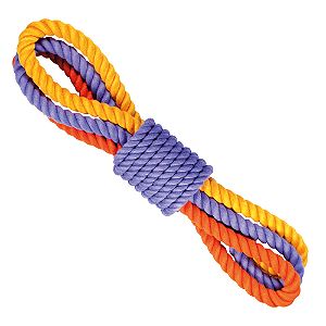 Mordedor Corda Pattern Alça Tripla Jambo Único 40 cm