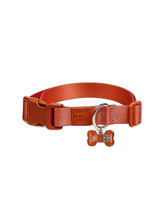 Coleira Avulsa Tag ID QR Code Coral