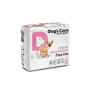 Fralda Higiênica Fêmea Dogs Care 6 unidades M