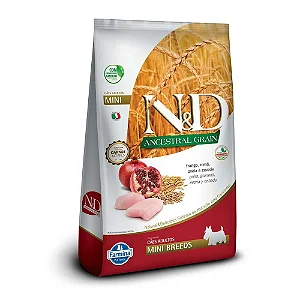 Ração N&D Ancestral Grain Cães Adultos Mini Frango 800g