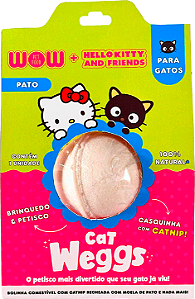 Petisco Wow Weggs Hello Kity para Gatos sabor Pato