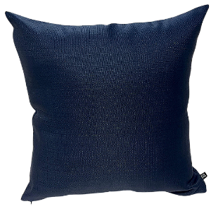 Capa De Almofada Texturizada Azul Profundo