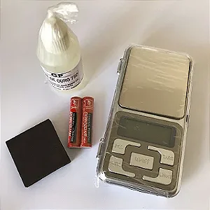 Kit Teste de Ouro 18k ePrata + Pedra + Balança