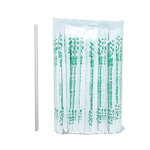 Canudo de Papel Biodegradável 6mm Reto em Sachê 100 unidades - Bio Paper