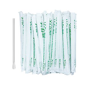 Canudo Plástico Biodegradável Mexedor 8mm Sachê 2000 unidades - Bio Paper