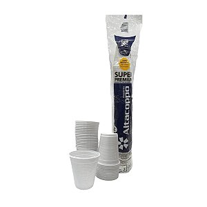 Copo de Plástico PP 180mL Branco 100 unidades Altacoppo