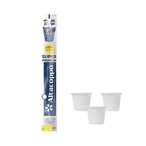 Copo de Plástico PP 50mL Branco 100 unidades Altacoppo