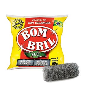 Lã de Aço com 8 unidades Bombril