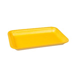 Bandeja de Isopor CRL-002 Amarela 400 unidades Copobras