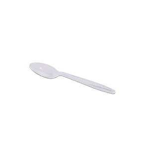 Colher de Plástico Refeição Cristal 50 unidades - Prafesta