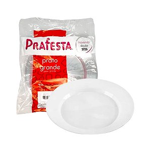 Prato de Plástico Redondo 24cm Cristal 10 unidades - Prafesta