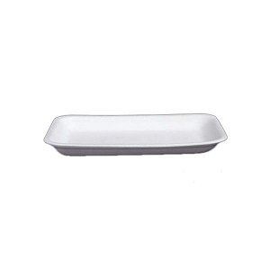Bandeja de Isopor Rasa CRL-002 Branco C/400 Copobras