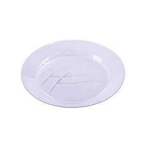 Prato de Plástico Redondo 15cm Cristal 10 unidades - Prafesta
