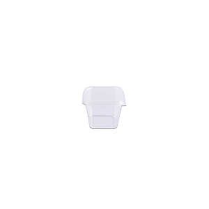 Pote Quadrado 250mL com Tampa 20 unidades - Prafesta