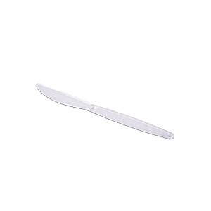 Faca Descartavel Master Transparente 50 unidades - Prafesta