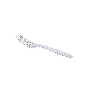 Garfo Descartável Master Branco C/50 Prafesta