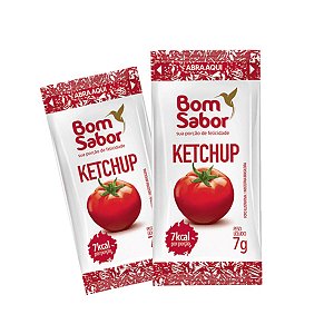 Ketchup em Sachê 7g com 182 unidades Bom Sabor