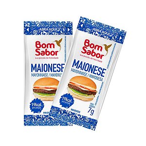 Maionese em Sachê 7g com 182 unidades Bom Sabor