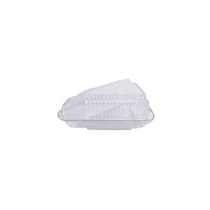 Embalagem para Mini Fatia de Bolo Transparente com 5 unidades Prafesta