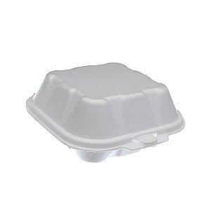 Hamburgueira de Isopor CH-002 Branco C/400 Copobras