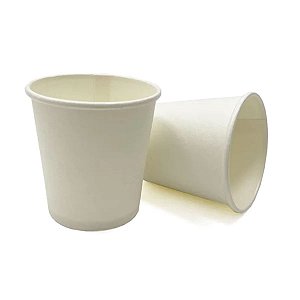 Copo de Papel Biodegradavel 180Ml Branco com 50 Unidades Biopapers