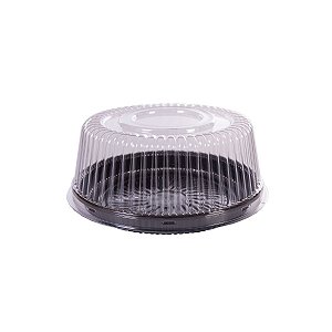 Embalagem para Mini Torta Média 0,70kg Preta P32M com 100 unidades Prafesta