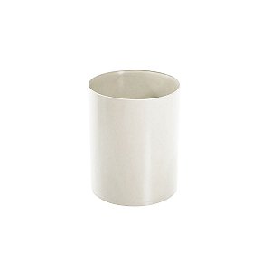 Cesto Plástico Baixo sem Tampa 15L Bege - Trilha