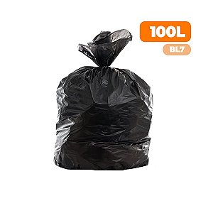 Saco Para Lixo BL7 100 Litros com 100 unidades - Wide Stock