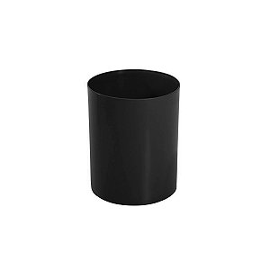 Cesto Plástico Baixo H30 sem Tampa 12 Litros Preto - JSN