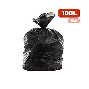 Saco Para Lixo BL9 100 Litros com 100 unidades - Wide Stock
