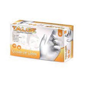 Luva Latex Para Procedimento Não Cirúrgicos Com Pó c/100 (G) TALGE