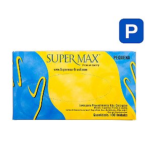 Luva Latex Para Procedimento Não Cirúrgicos Com Pó c/100 (P) Supermax