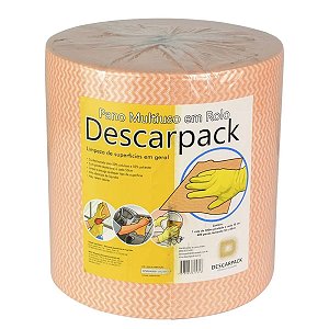 Pano Multiuso 28cm X 300m Laranja Rolo - Descarpack