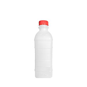 GARRAFA PLAST.TRANSP C/TAMPA 500ML C/100 - Wide Stock