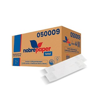 Guardanapo de Papel em Sachê c/2 folhas 14x33cm c/ 2000 - Nobre