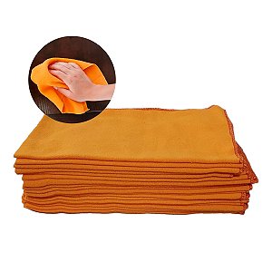Flanela 38x58cm Laranja 12 unidades Flanell