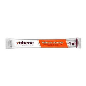 Folha de Papel Alumínio Rolo 4m x 30cm Vabene