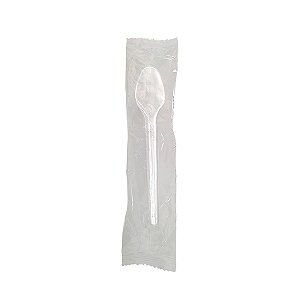 Colher de Plástico Sobremesa Cristal c/ 500 und - Plastfood