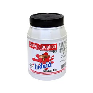 Soda Caústica em Pó 1kg - Indaiá