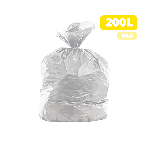 Saco para Lixo 200 Litros BL5 Leitoso c/ 100 und - nalplastic