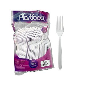 Garfo de Plástico Master Branco c/ 50 und - Plastfood